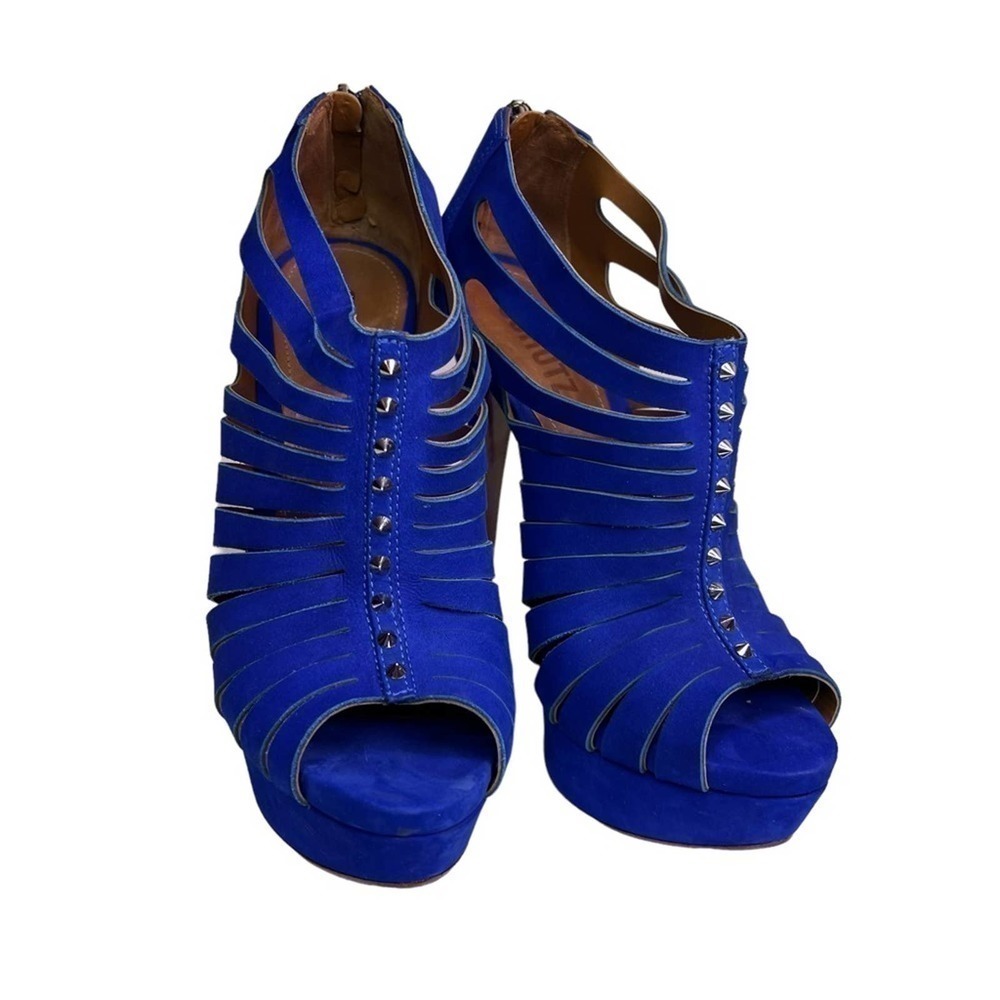 Schultz Royal Blue Suede Shoes. Size: 8 #29 - Picture 5 of 8
